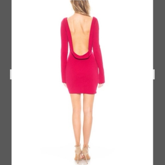 KATIE MAY Glisten Dress in Ruby (D9) - Picture 5 of 7